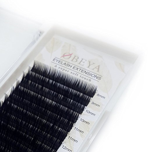 100% handmade silk 10-20 mm individual eyelash extensions customized label  YY